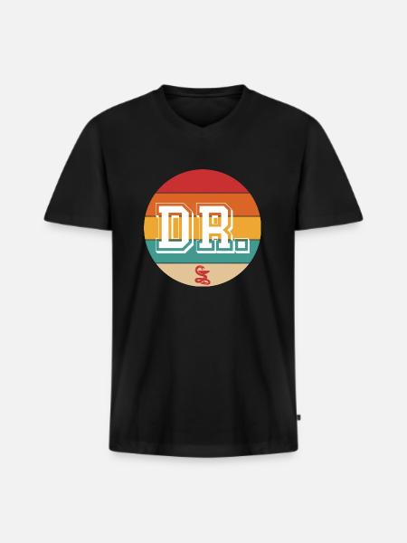 Doctor - Men's Premium Organic T-shirt with V-neck - black