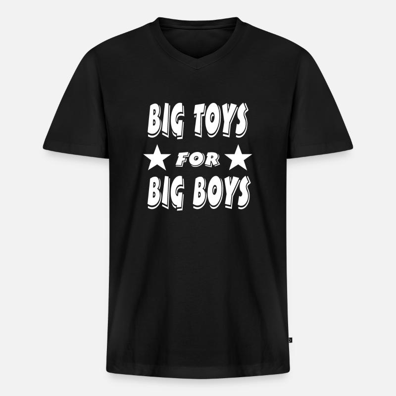 Auto - Männer Premium Bio T-Shirt mit V-Ausschnitt - Schwarz