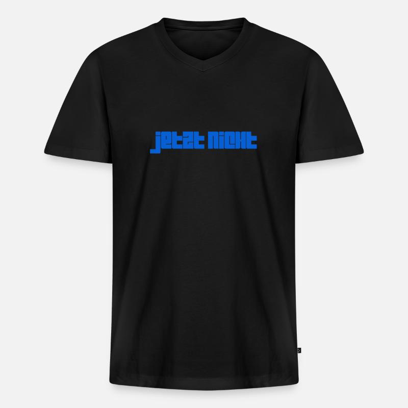 lass mich in Ruhe - Männer Premium Bio T-Shirt mit V-Ausschnitt - Schwarz