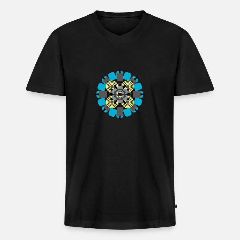 C019BA18 2317 48FC 9A2D 88FAE53A2D3F - Männer Premium Bio T-Shirt mit V-Ausschnitt - Schwarz