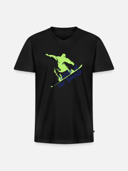 Lord's boards - Men's Premium Organic T-shirt with V-neck - black
