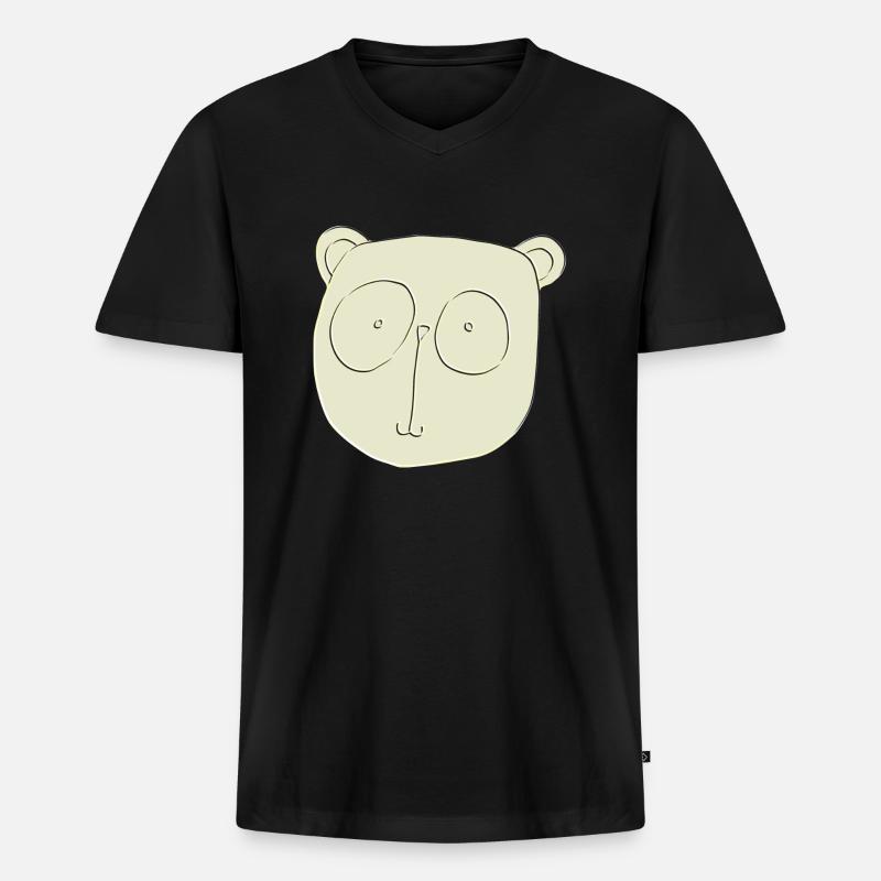 koala relief - Männer Premium Bio T-Shirt mit V-Ausschnitt - Schwarz
