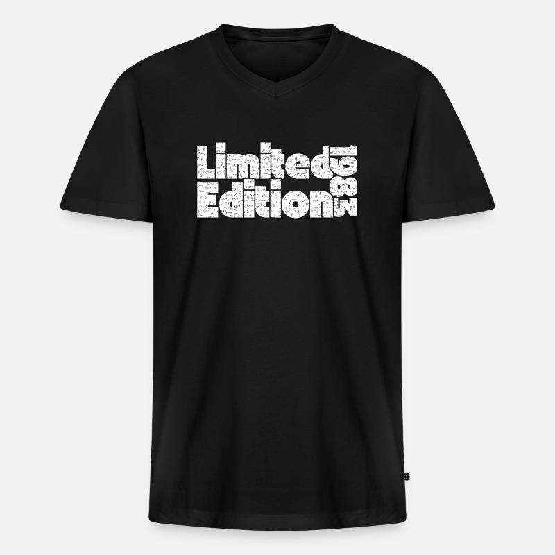 Limitierte Auflage 1983 - Männer Premium Bio T-Shirt mit V-Ausschnitt - Schwarz