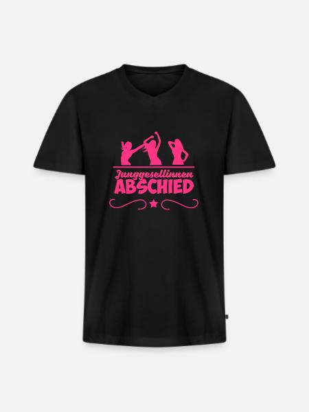 junggesellinnen_abschied_01 - Männer Premium Bio T-Shirt mit V-Ausschnitt - Schwarz