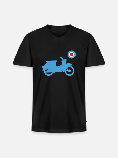 Schwalbe Mod Great Britain Style - Men's Premium Organic T-shirt with V-neck - black
