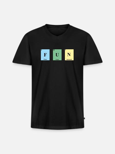Fun Periodic Table Elements PSE - Men's Premium Organic T-shirt with V-neck - black