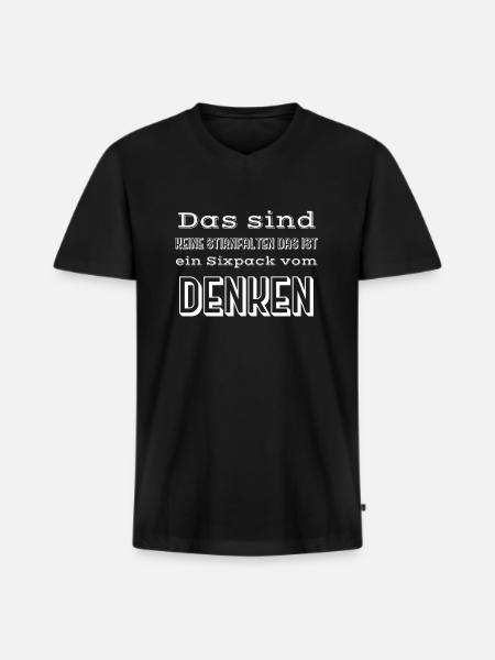 witzige Sprüche Lehrer - Männer Premium Bio T-Shirt mit V-Ausschnitt - Schwarz