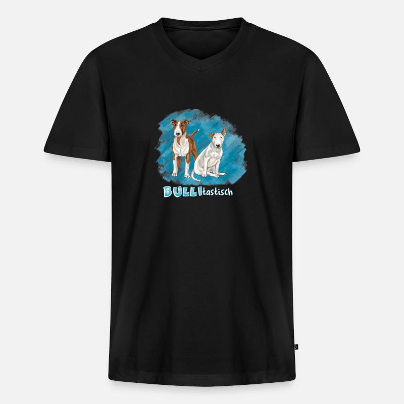 Bulitastisch - Männer Premium Bio T-Shirt mit V-Ausschnitt - Schwarz
