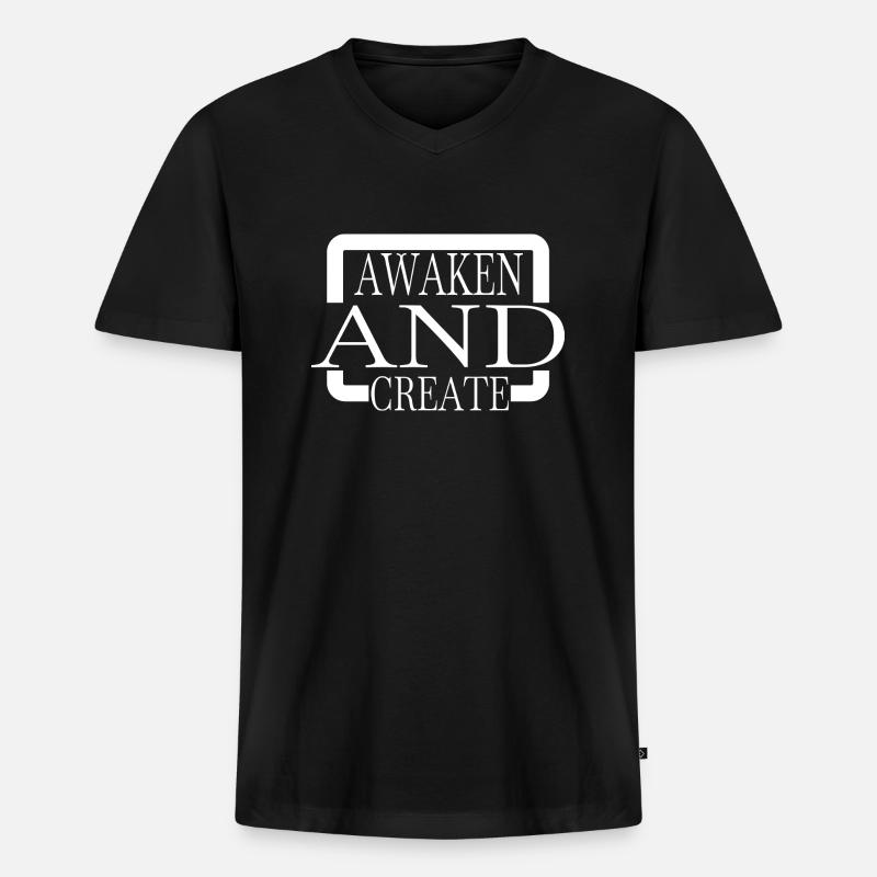disruptive innovation creative innovation - Männer Premium Bio T-Shirt mit V-Ausschnitt - Schwarz