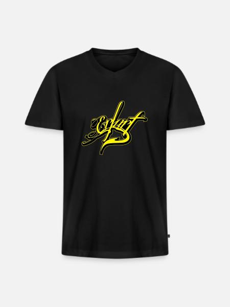 erfurt - Men's Premium Organic T-shirt with V-neck - black