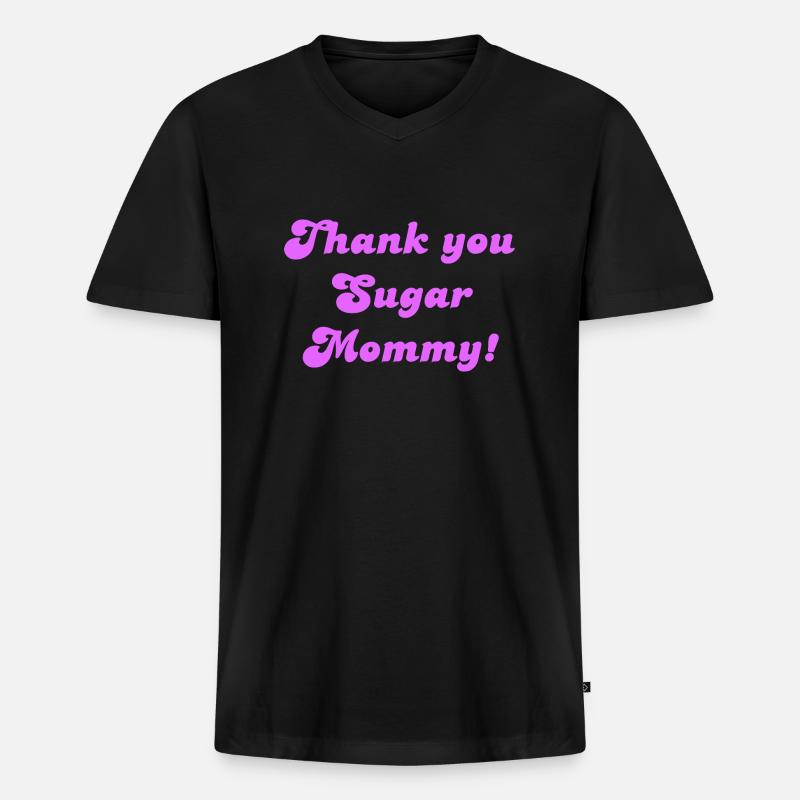 tusm - Männer Premium Bio T-Shirt mit V-Ausschnitt - Schwarz