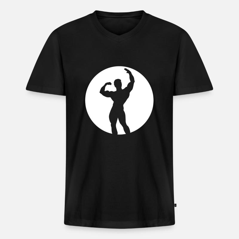 Classic Aesthetics - Männer Premium Bio T-Shirt mit V-Ausschnitt - Schwarz
