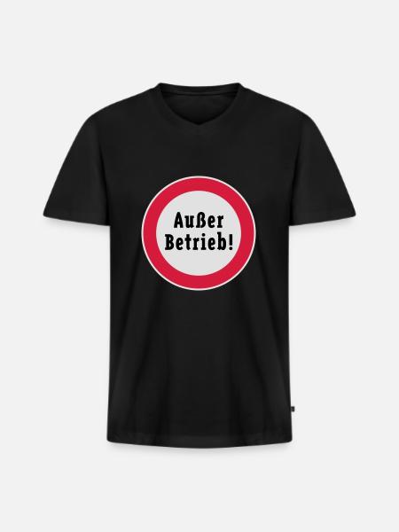Out of Service! (3C) - Men's Premium Organic T-shirt with V-neck - black