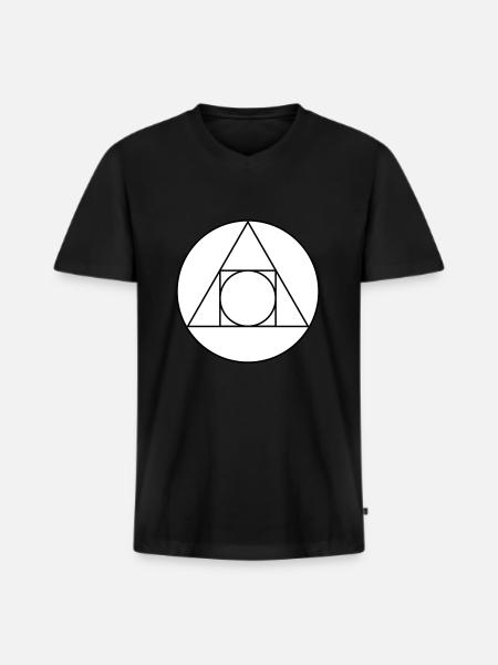 Sign of alchemy - Men's Premium Organic T-shirt with V-neck - black