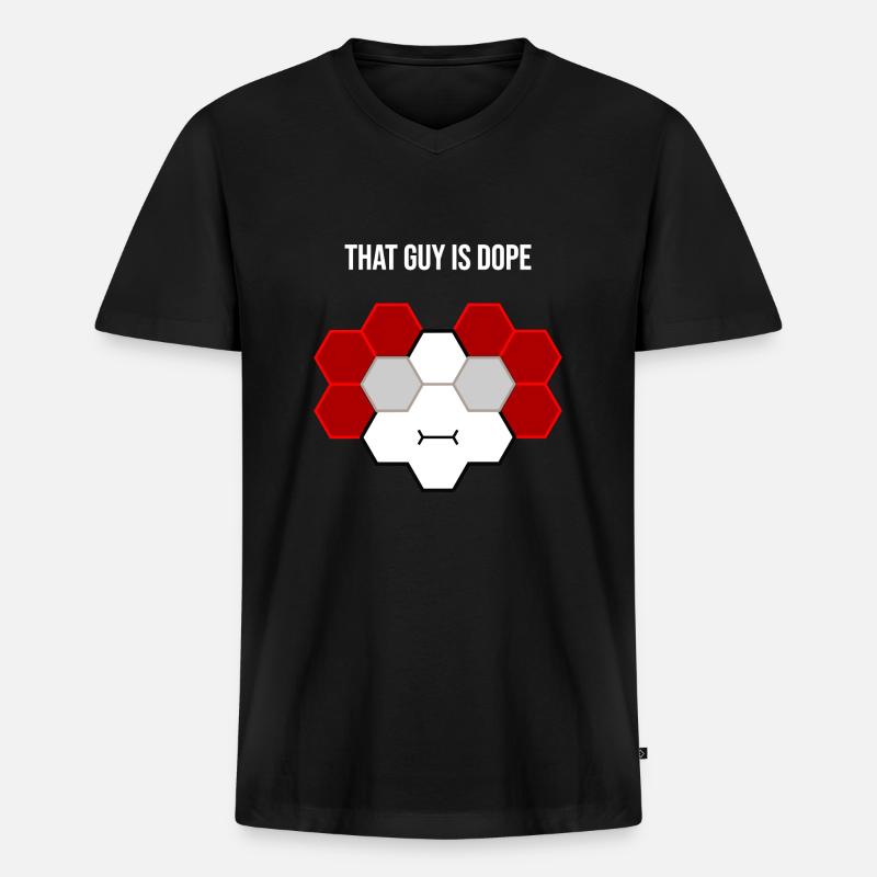 That guy is cool - Männer Premium Bio T-Shirt mit V-Ausschnitt - Schwarz