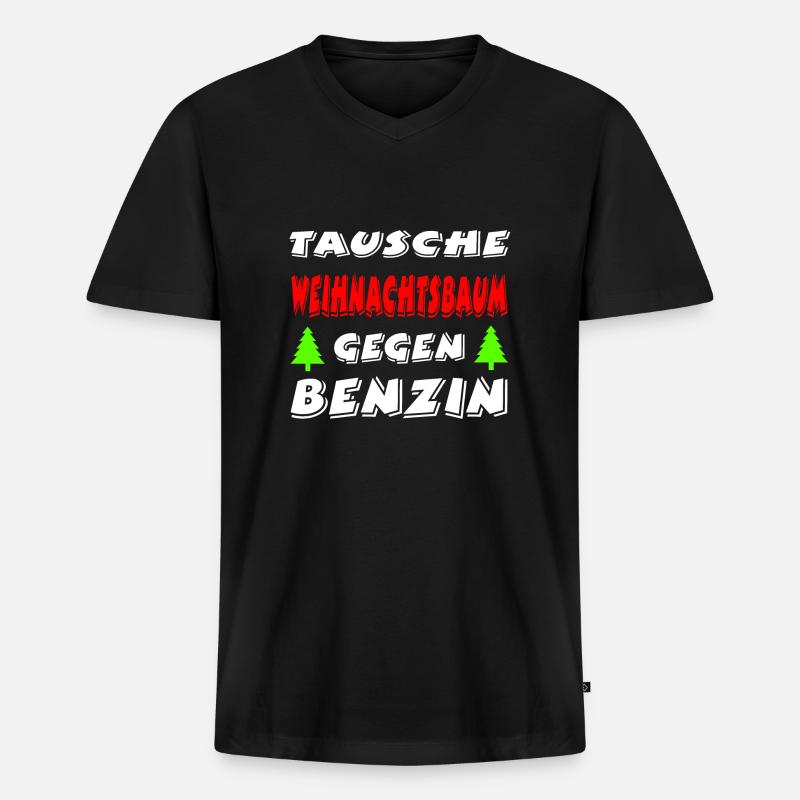 Auto - Männer Premium Bio T-Shirt mit V-Ausschnitt - Schwarz