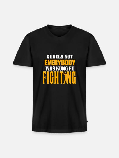 Funny Quote Shirt with Quote Song Lyrics Shirt Fun - Men's Premium Organic T-shirt with V-neck - black