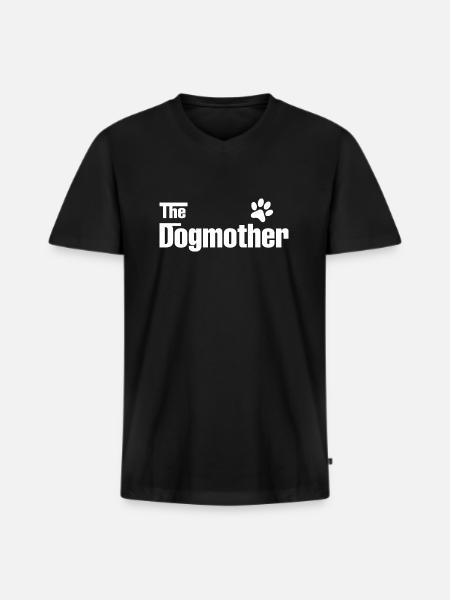 Hund Dog - Männer Premium Bio T-Shirt mit V-Ausschnitt - Schwarz