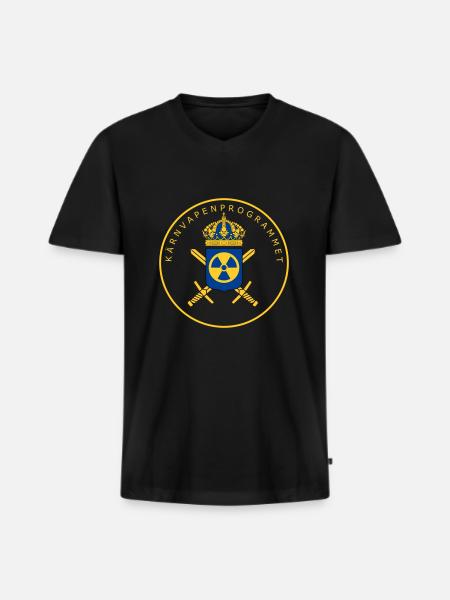 The Swedish Nuclear Weapons Programme - Men's Premium Organic T-shirt with V-neck - black