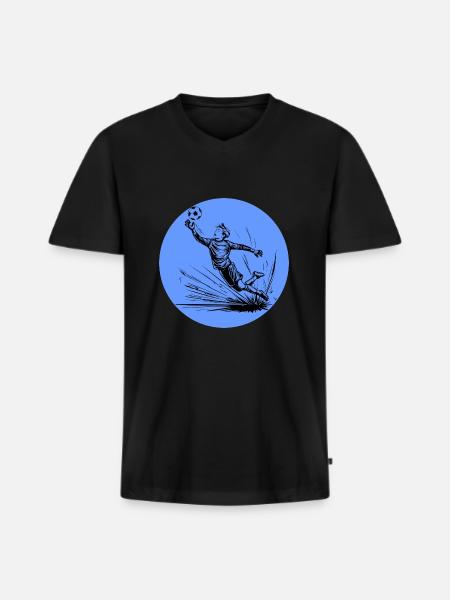 Goalkeeper - Men's Premium Organic T-shirt with V-neck - black