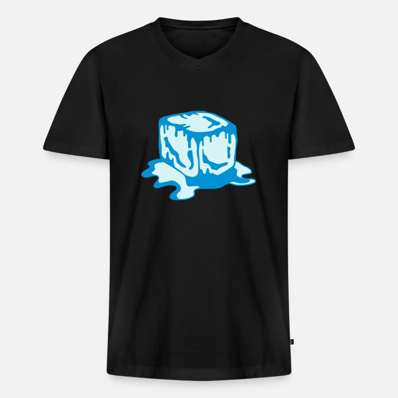 ice cube 2c - Männer Premium Bio T-Shirt mit V-Ausschnitt - Schwarz