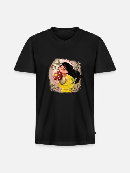 Wertschätzung von Pilzen - Männer Premium Bio T-Shirt mit V-Ausschnitt - Schwarz