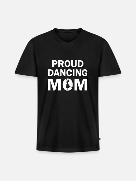 Dancing Dance Music - Men's Premium Organic T-shirt with V-neck - black