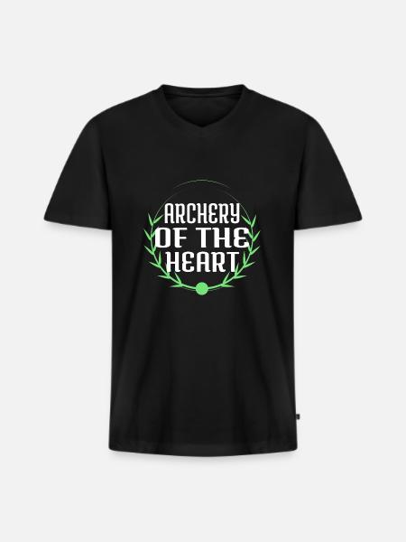 Romanticism Archery Archery Enthusiasts - Men's Premium Organic T-shirt with V-neck - black