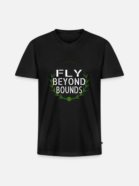 Embracing Freedom Freedom Mindset Imagination - Men's Premium Organic T-shirt with V-neck - black