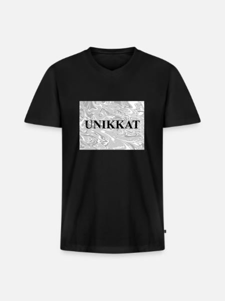 Unbenanntes Projekt 2 - Männer Premium Bio T-Shirt mit V-Ausschnitt - Schwarz