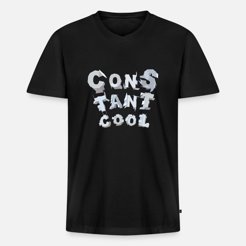 constant cool - Männer Premium Bio T-Shirt mit V-Ausschnitt - Schwarz