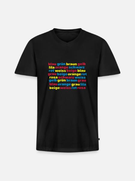 Disorder - Men's Premium Organic T-shirt with V-neck - black