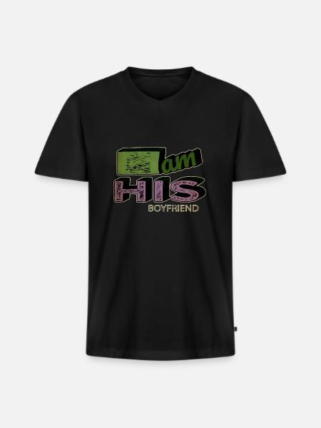 hjerte sjovt citat drenge fødselsdagsgave et løb - Premium økologisk T-shirt med V-hals til mænd - sort