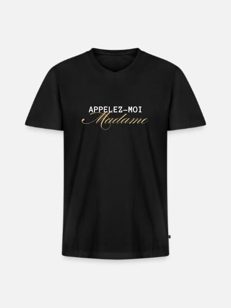Call Me Mrs. Gold- Bride-to-be - Men's Premium Organic T-shirt with V-neck - black