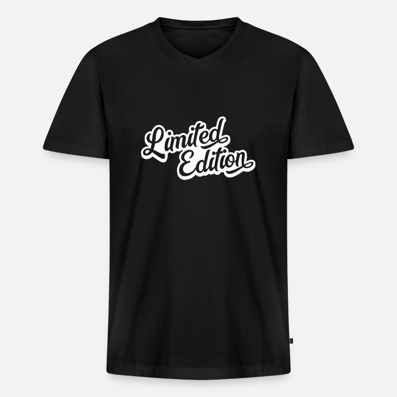limited edition - Männer Premium Bio T-Shirt mit V-Ausschnitt - Schwarz