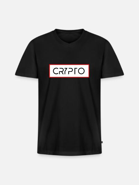 Bitcoin Trading Crypto Stocks - T-shirt encolure en V Premium bio Homme - noir