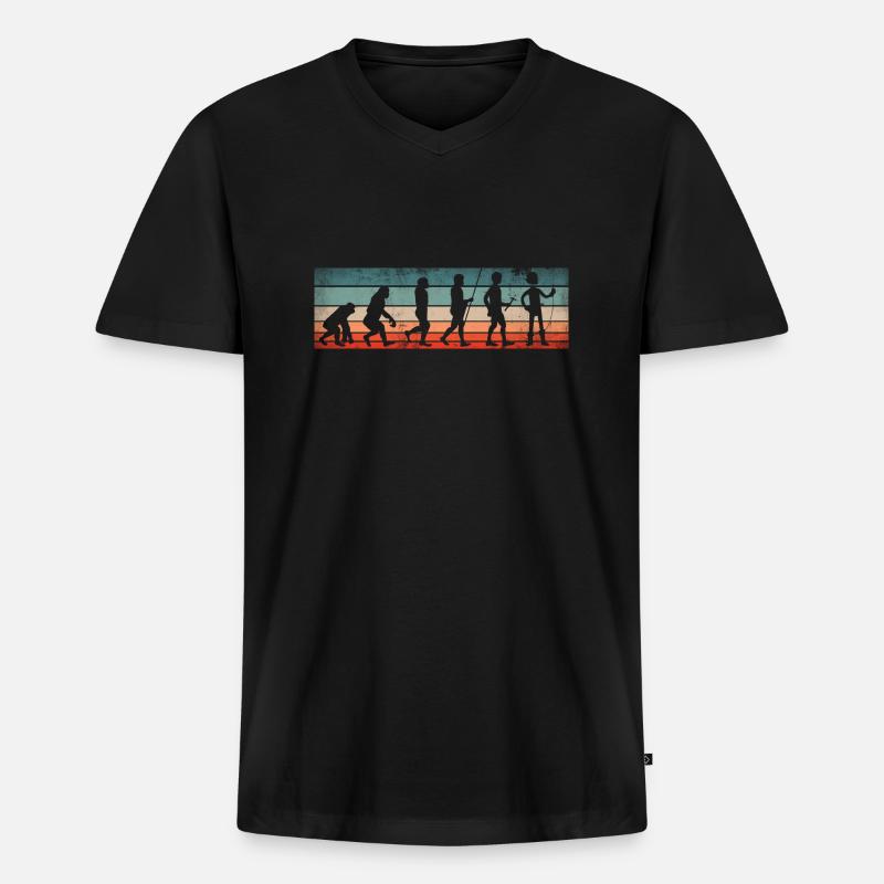 Boilermaker Evolution - Männer Premium Bio T-Shirt mit V-Ausschnitt - Schwarz