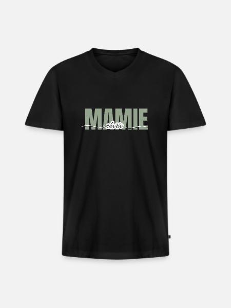 Granny Darling - Grandma Gift - Men's Premium Organic T-shirt with V-neck - black