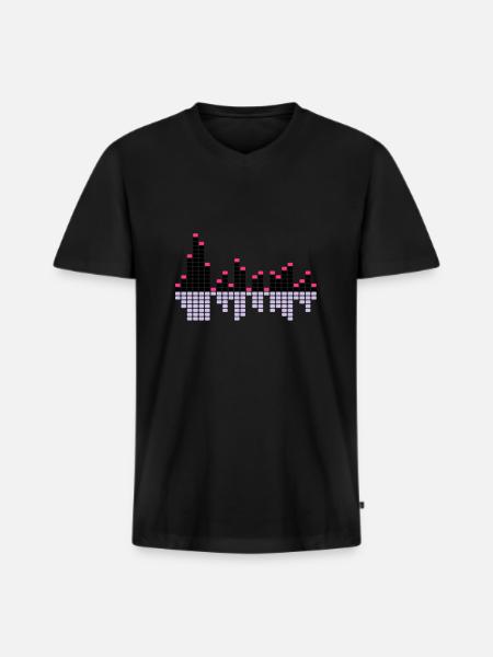Equalizer1 3C. - T-shirt encolure en V Premium bio Homme - noir
