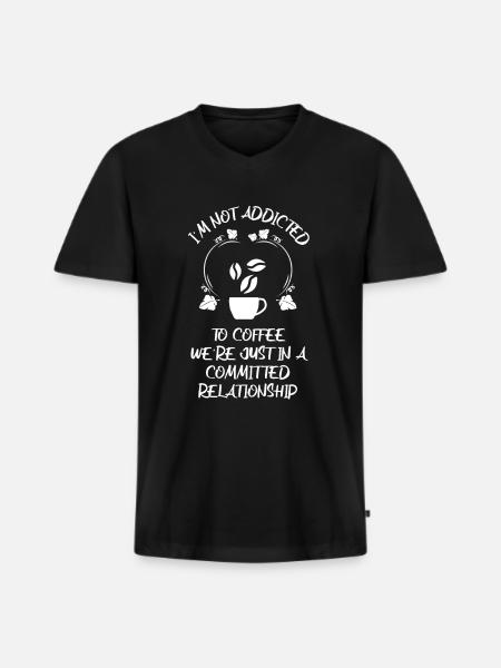 Coffee Espresso Coffee - Men's Premium Organic T-shirt with V-neck - black