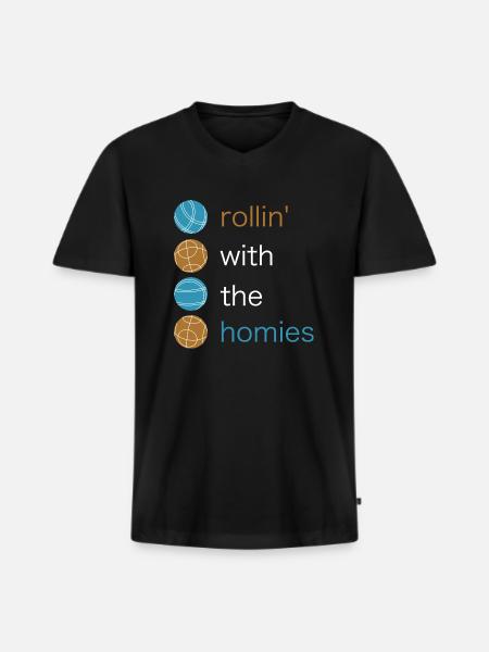 Boccia Ball Tournament Bowling Gift - Men's Premium Organic T-shirt with V-neck - black