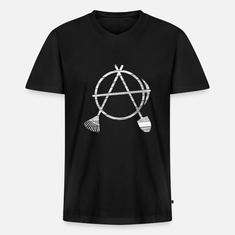 Garten Diy - Männer Premium Bio T-Shirt mit V-Ausschnitt - Schwarz