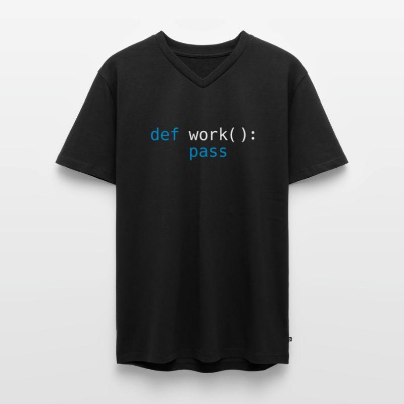 Python pass work T-shirt encolure en V Premium bio Homme