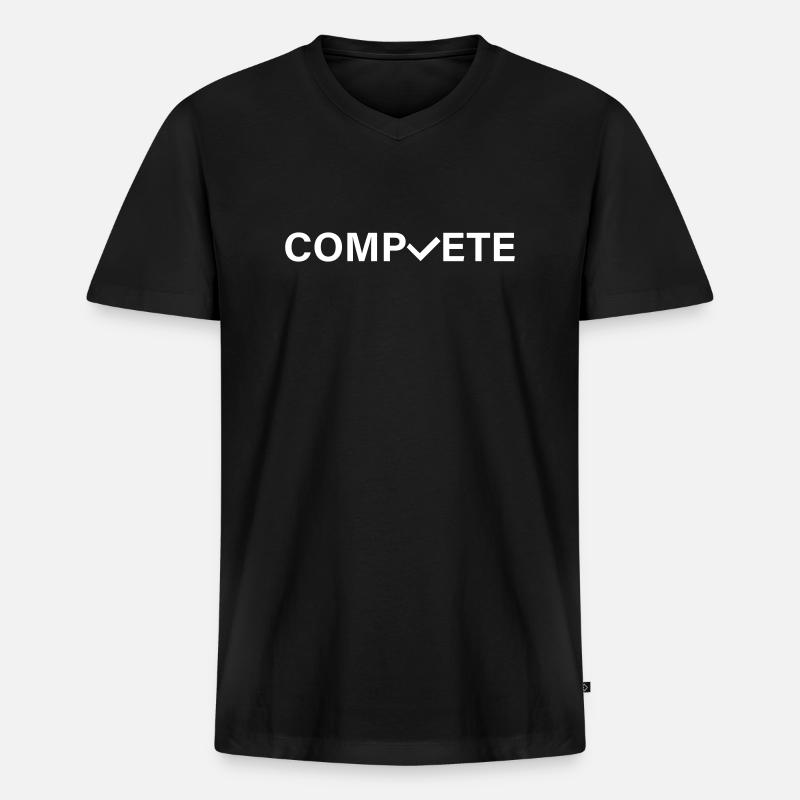 complete - Männer Premium Bio T-Shirt mit V-Ausschnitt - Schwarz