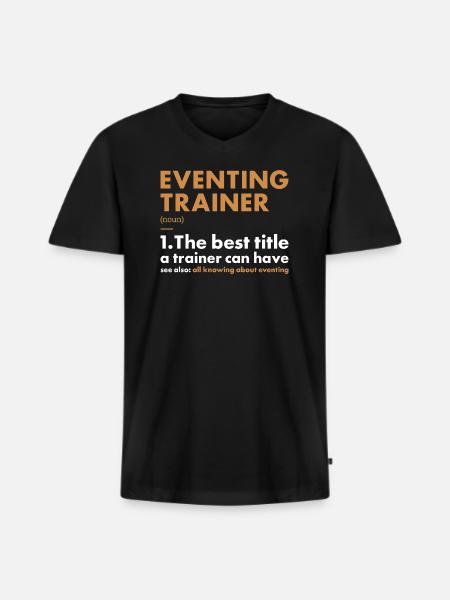Rider Trainer Definition Eventing - Men's Premium Organic T-shirt with V-neck - black