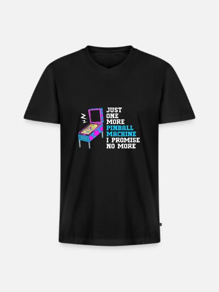Flipper Boîte de flipper - T-shirt encolure en V Premium bio Homme - noir