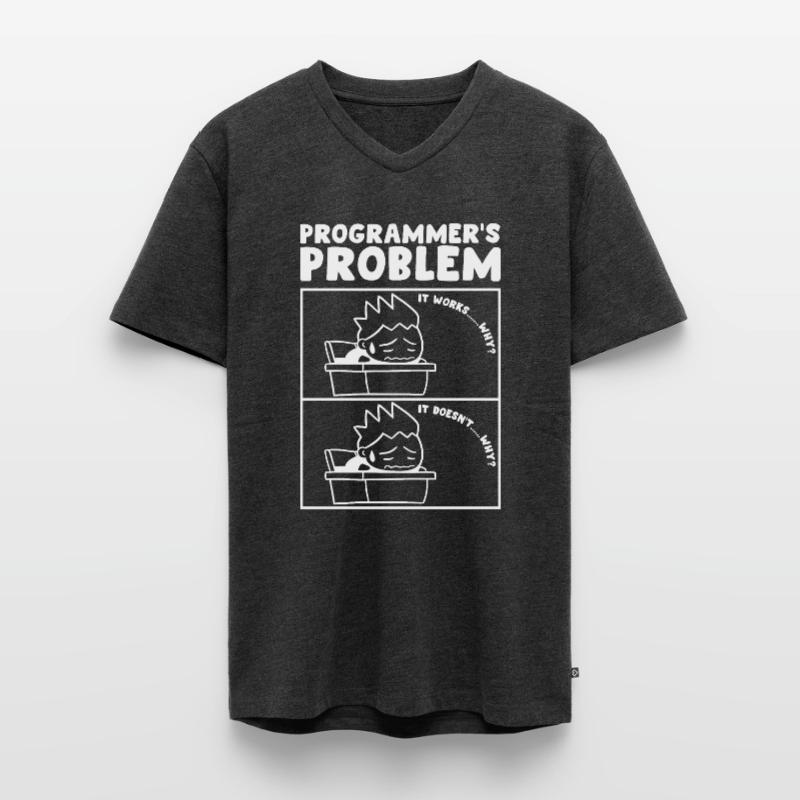 Programmers Problem Computer Programmer Men's Premium Organic T-shirt with V-neck