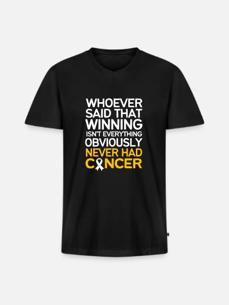 Krebs Kind - Männer Premium Bio T-Shirt mit V-Ausschnitt - Schwarz