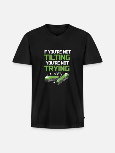 Flipper Boîte de flipper - T-shirt encolure en V Premium bio Homme - noir