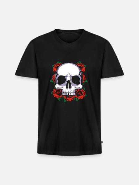 Latina Mom - Men's Premium Organic T-shirt with V-neck - black
